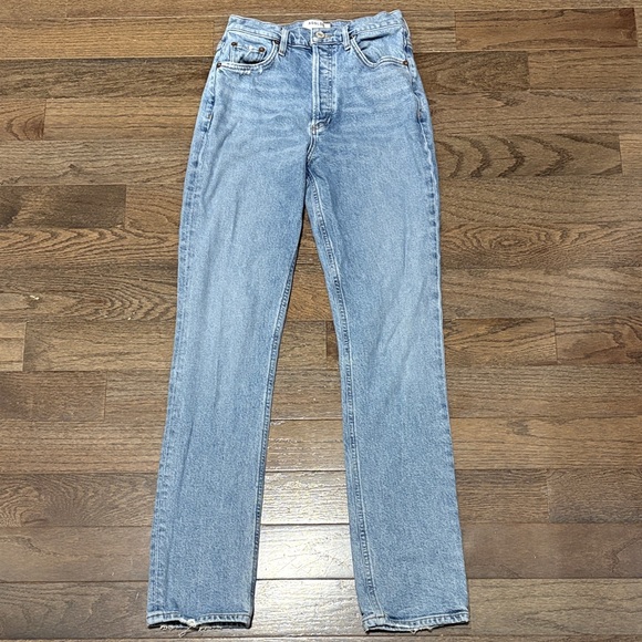 Agolde Denim - Agolde Light Blue Slim Leg Jeans
